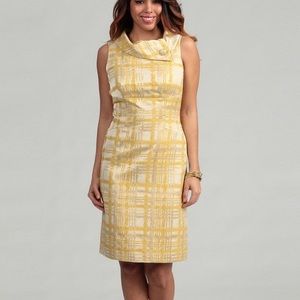 Tahari Retro Gold/Yellow Dress